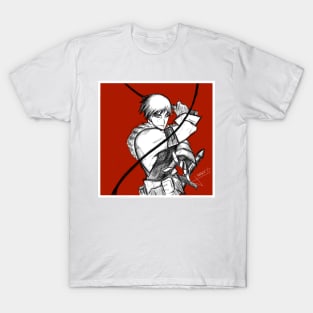 the vampire hunter in red whip adventure T-Shirt